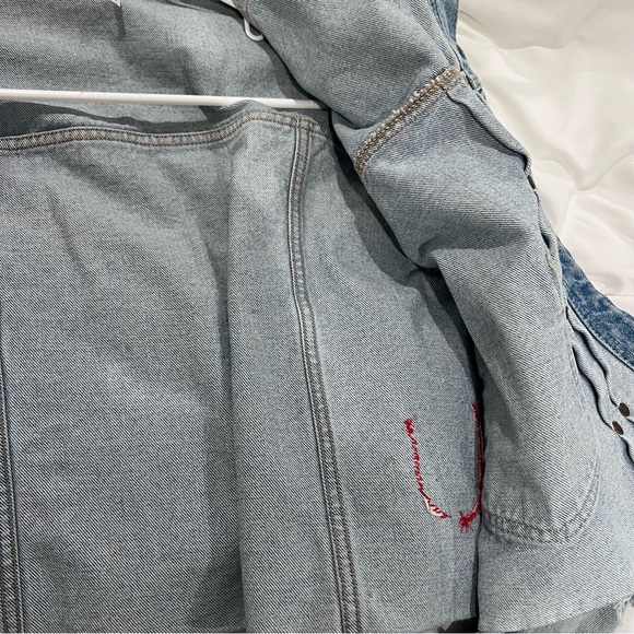 Free People Dillon jean jacket womens size‎ Size S - Picture 15 of 15